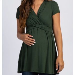 Pinkblush Green Maternity Blouse